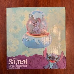 Disney Stitch Surfin’ Collectible Snow Globe Brand New In Box Sealed